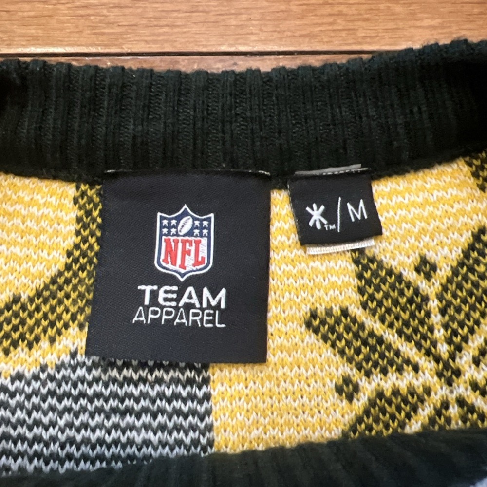 Green Bay Packers Ugly Christmas Sweater Unisex M NFL Team Apparel Holiday Knit - Picture 6 of 10
